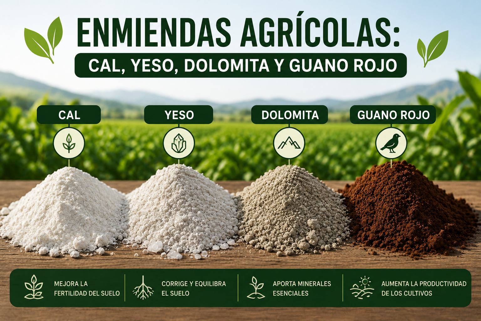 Enmiendas Agrícolas de Suelo